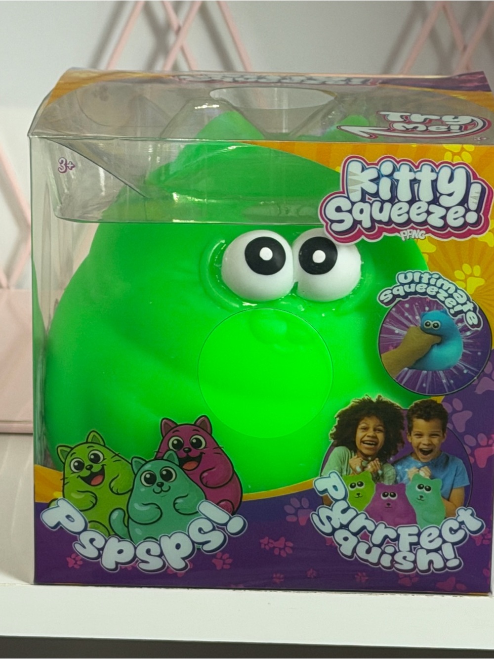 Kitty Squeeze is Viral Jumbo Green Squishy Cat  New